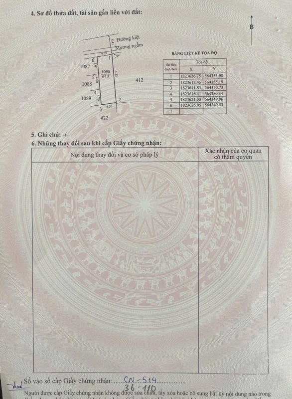 BÁN LÔ ĐẤT NGỌC ANH GIÁ 1,75 TỶ